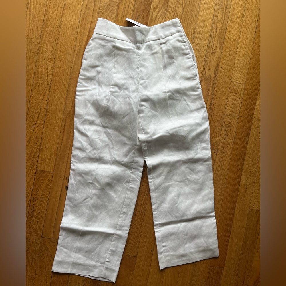 Jcrew High-rise pleated pant in linen blend - Picture 3 of 8